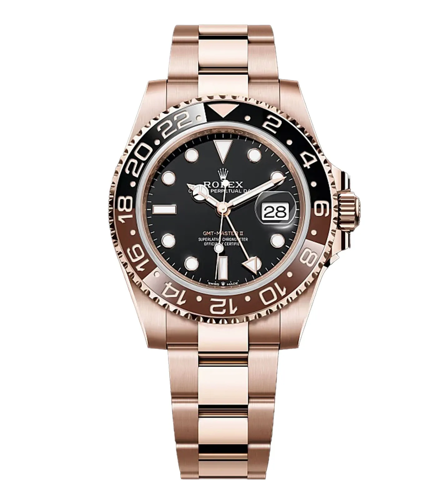 Rolex GMT-Master II Root Beer 126715CHNR-0001 Rose Gold 40mm